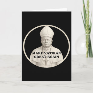 Papst Trump Lustiger Trump Vatikan Christlich Retr Karte