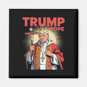 Papst Trump Lustiger Trump Vatikan Christlich Retr Magnet