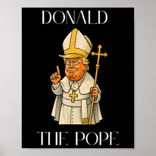 Papst Trump Lustiger Trump Vatikan Christlich Retr Poster
