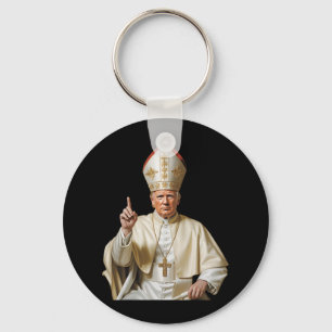 Papst Trump Lustiger Trump Vatikan Christlich Retr Schlüsselanhänger