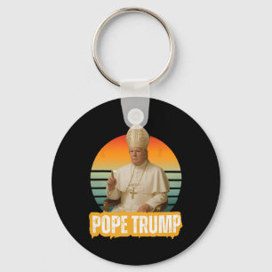Papst Trump Lustiger Trump Vatikan Christlich Retr Schlüsselanhänger