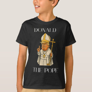 Papst Trump Lustiger Trump Vatikan Christlich Retr T-Shirt