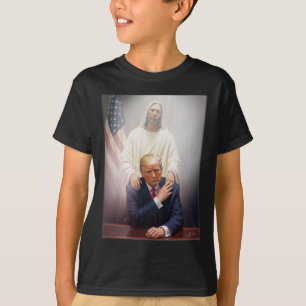 Papst Trump Lustiger Trump Vatikan Christlich Retr T-Shirt