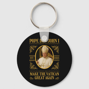 Papst Trump Pope Don John I Funny Political Satire Schlüsselanhänger