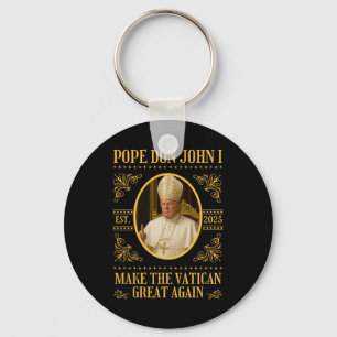 Papst Trump Pope Don John I Funny Political Satire Schlüsselanhänger