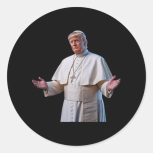 Papst Trump Will, der nächste Papst zu sein Runder Aufkleber
