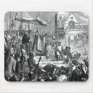 Papst Urban II den ersten Kreuzzug predigend Mousepad
