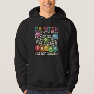 Papster Ist Mein Name Bingo Ist Mein Spiel Lustige Hoodie