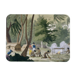 Papu Stamm auf der Insel von Rawak, überziehen 20 Magnet