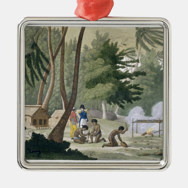 Papu Stamm auf der Insel von Rawak, überziehen 20 Silbernes Ornament (Vorne)
