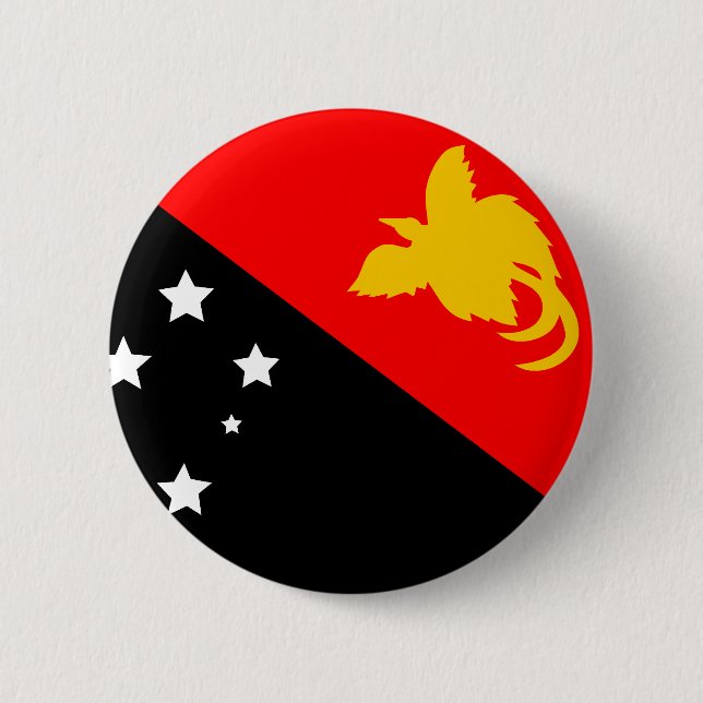 Papua-Neu-Guinea Flagge Button (Vorderseite)