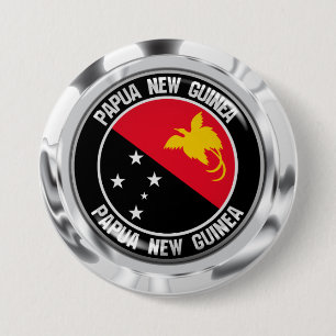 Papua-Neu-Guinea rundes Emblem Button