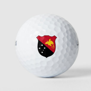 Papua Neue Guinea Flag Grand Patriotic Golfball