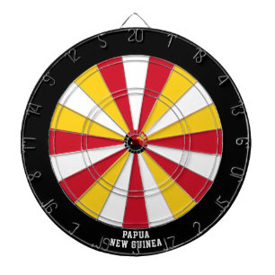 Papua Neue Guinea Flag Patriot's Bullseye Dartscheibe