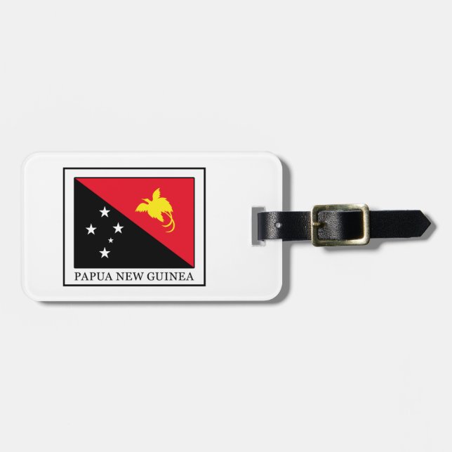 Papua Neue Guinea Gepäckanhänger (Vorderseite horizontal)