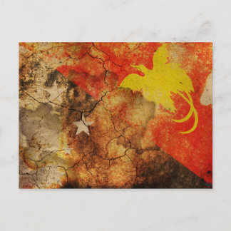 Papua Neue Guinea Grunge Postkarte