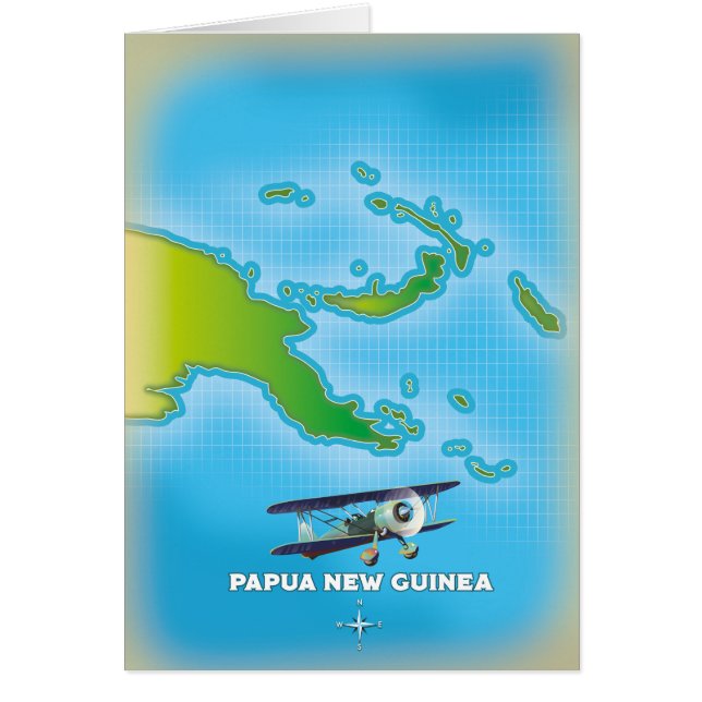 Papua neue Guinea Karte. (Vorne)