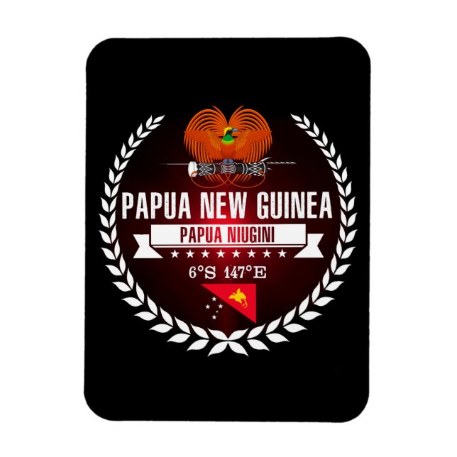 Papua Neue Guinea Magnet (Vertikal)