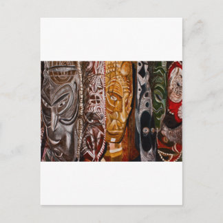 Papua-neue Guinea-Masken Postkarte