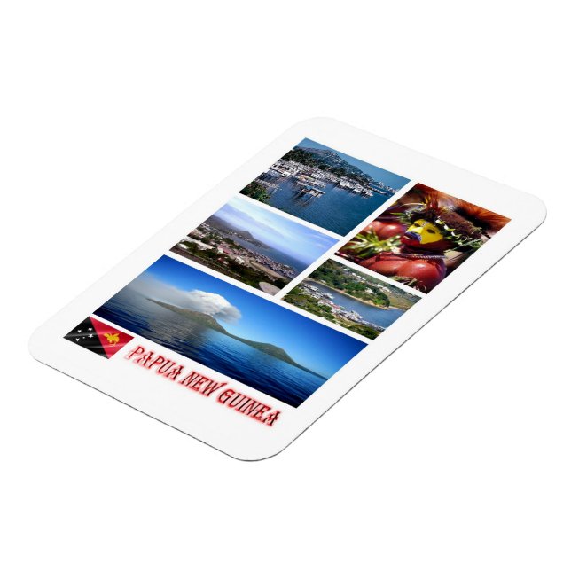 Papua - Neue Guinea - Mosaik - Magnet (Linke Seite)