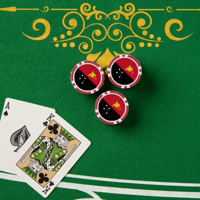 Papua-neue Guinea Pokerchips (Pokertisch (Stapel))