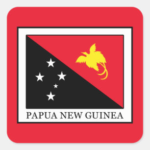 Papua Neue Guinea Quadratischer Aufkleber