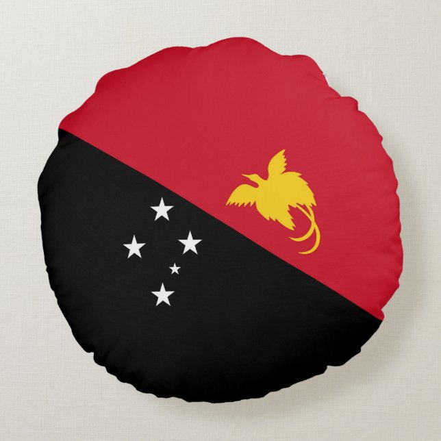 Papua-neue Guinea Rundes Kissen (Rückseite)