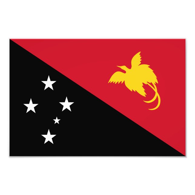 Papua-Neuen Guinea Fotodruck (Vorne)