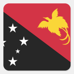 Papua-Neuen Guinea Quadratischer Aufkleber