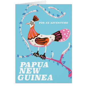 Papua Neues Guinea Reiseplakat