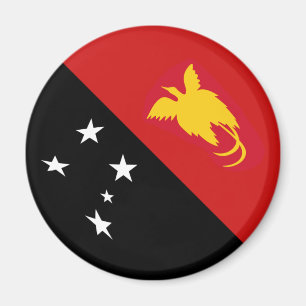 Papua-Neuguinea-Fisheye-Flag-Magnet Magnet