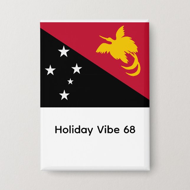 Papua neuguinea flagge  button (Vorderseite)