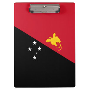 Papua-Neuguinea-Flagge Klemmbrett