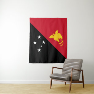 Papua-Neuguinea-Flagge Wandteppich
