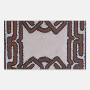 Papua New Guinea Tapa Tuch Rechteckiger Aufkleber