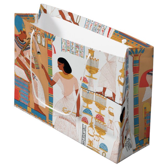 Papyrus Royal égyptien grand sac cadeau (Devant Angle)