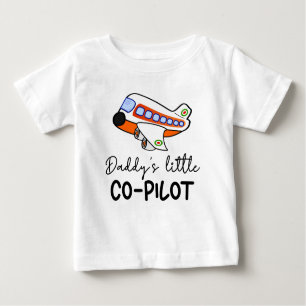 Papys kleiner Co-Pilot   Künftiges Pilotprogramm N Baby T-shirt