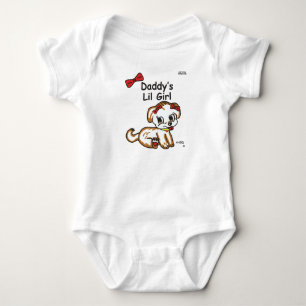 Papys kleiner Mädchenanzug Baby Strampler