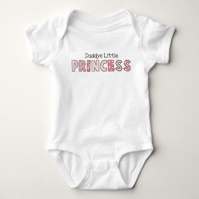 Papys kleines Princess Baby Baby Strampler (Vorderseite)