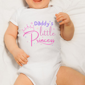 Papys kleines Princess-Baby-Shirt Baby Strampler