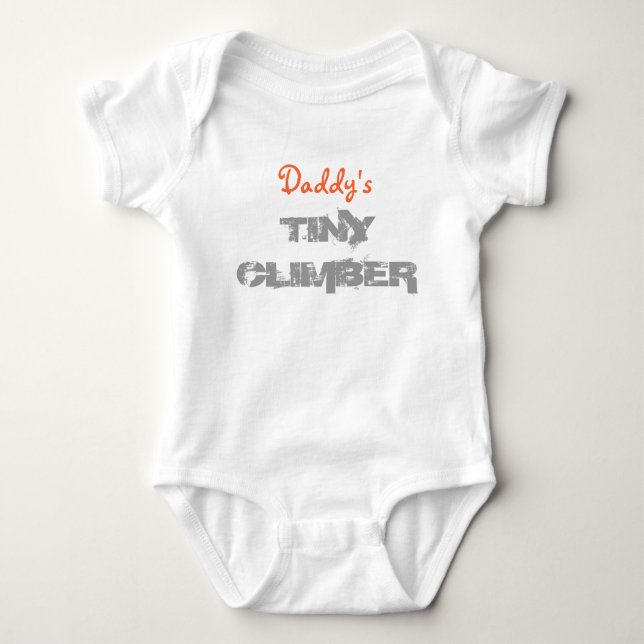 Papys winziger Kletterbaby-Strampler Baby Strampler (Vorderseite)