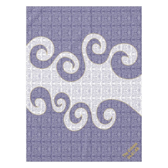 Pâque 52/70" Nappe "Pâque Paisley Sea" (Devant)