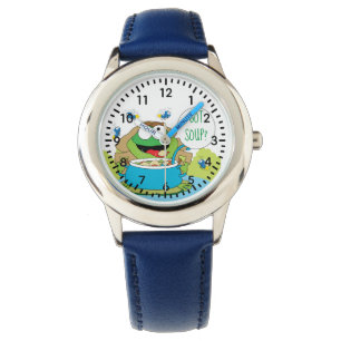 Pâque Funny Grenouille Obtenu Soupe Montre Personn