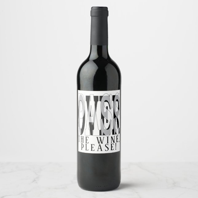 Pâque Vin Bouteille Étiquette Pâque Vin (Devant)