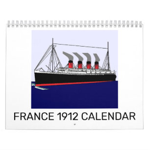 Paquebot Frankreich 1912 Kalender