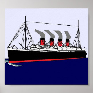 Paquebot Frankreich 1912 Poster