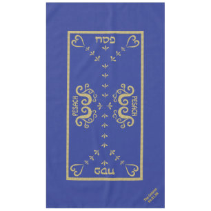 Pâques 60/104 Nappe "Élégant d'or passover"