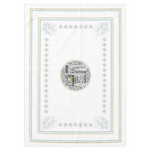 Pâques 60/84" Nappe "Passover Dayenu Cloth"