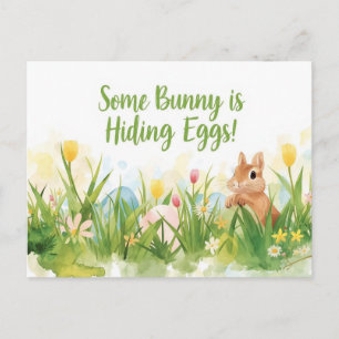 Pâques avec Lapin Invitation à une fête de Pâques