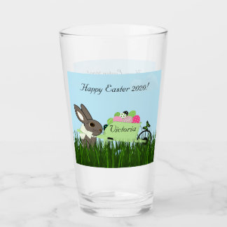 Pâques Boire des verres Bunny Roussette d'oeufs